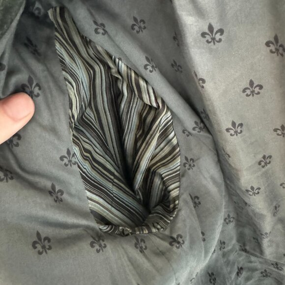 JOHN VARVATOS Oxide Grey Goat Suede Officer's Jacket (sz. 50) MSRP $2298 - Picture 11 of 12